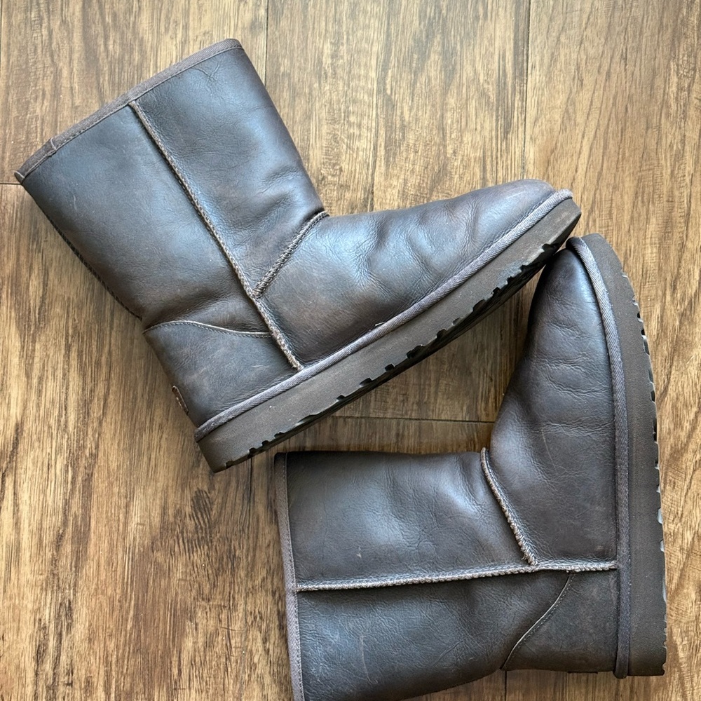 UGG Chocolate Leather Boots